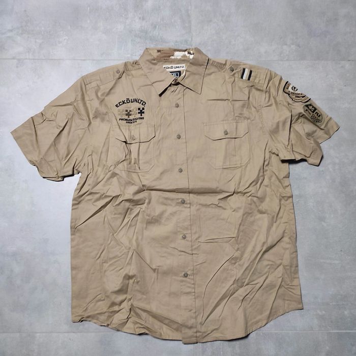 Chemise manche courte vintage y2k streetwear hip-hop 2000 Ecko Master pièce XL - photo numéro 2