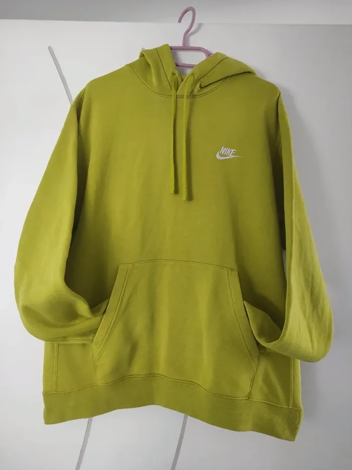 Sweat à capuche Nike vert anis taille M