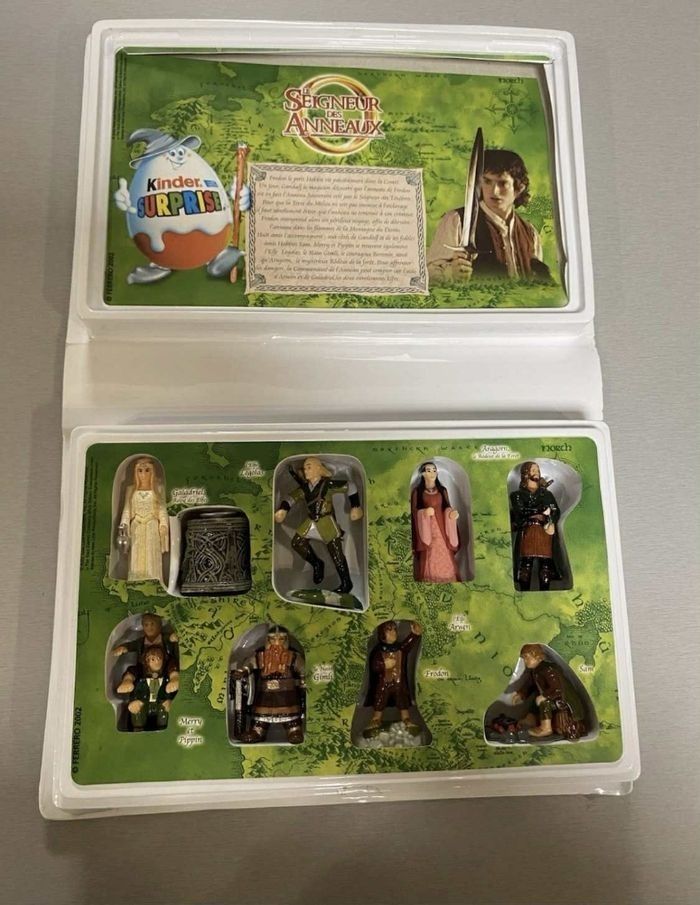 Coffret Jouets Kinder Surprise Le Seigneur Des Anneaux Complet - photo numéro 2