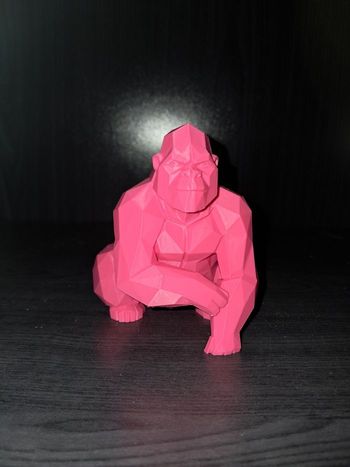 Gorille low poly rose