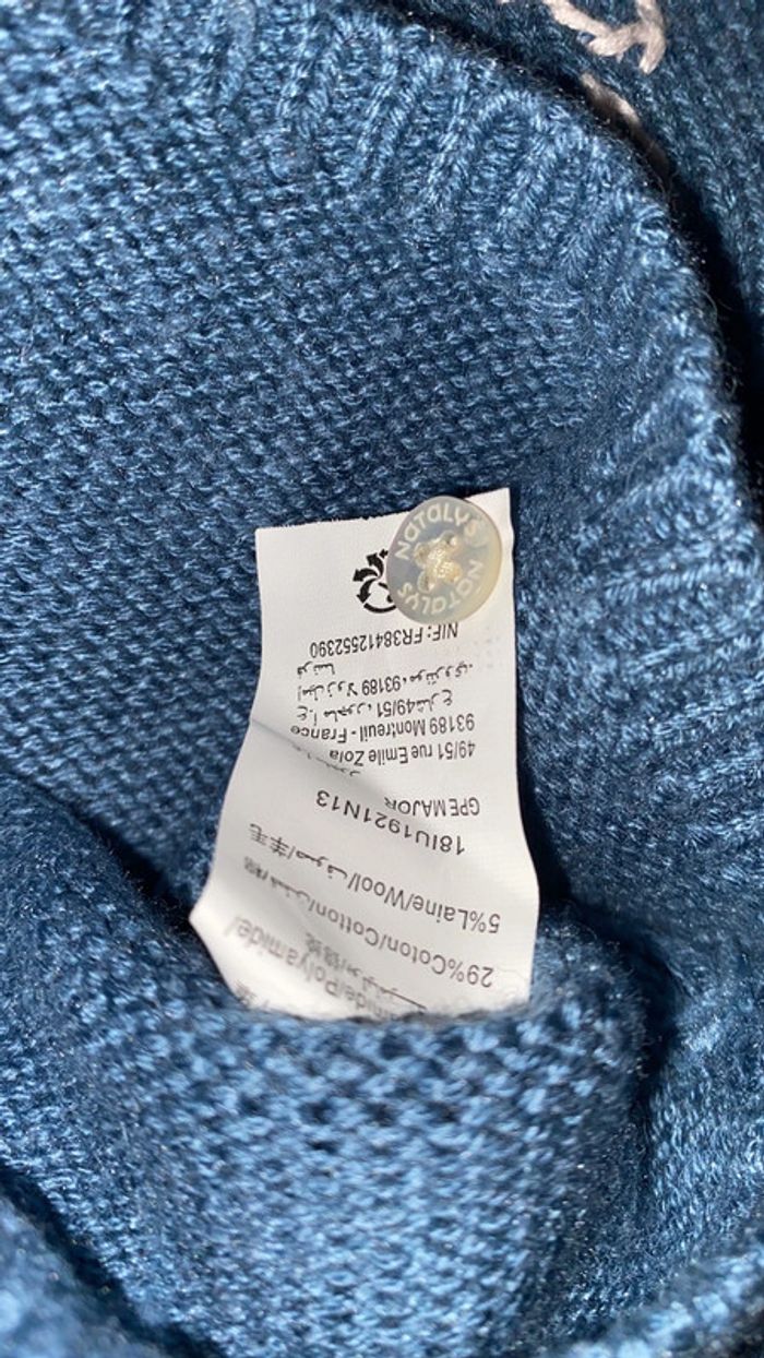 Grand 36 mois - natalys pull laine/coton souple - photo numéro 5