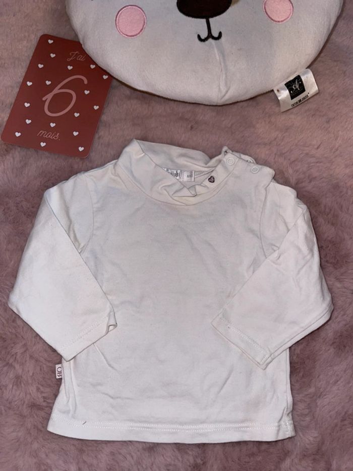 Lot de 4 tee shirt col roulé 6 mois obaidi - photo numéro 4