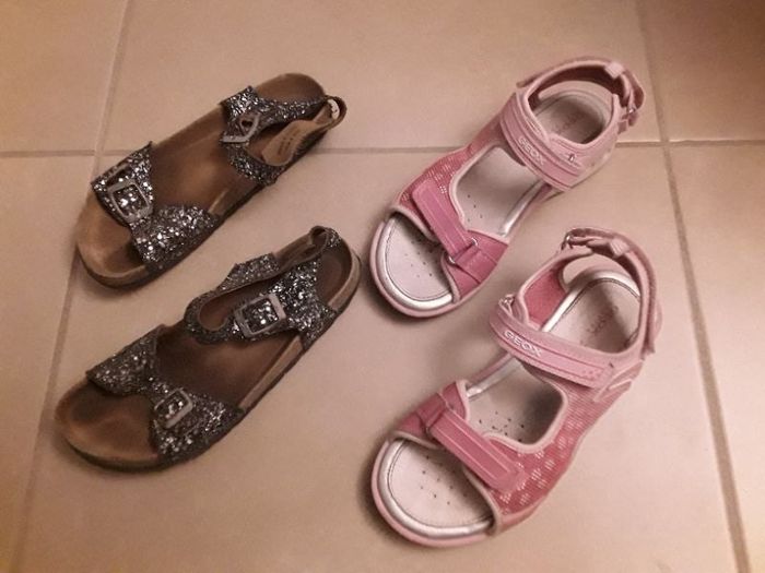 Lot 2 paires sandales fille en 34 GEOX REQINS BE