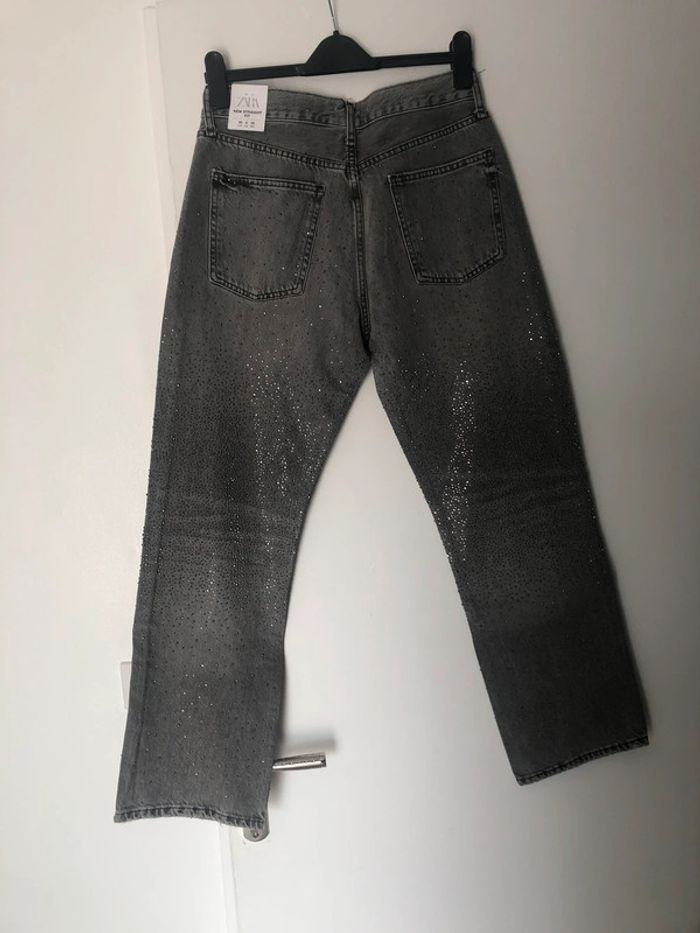 Superbe beau jean à strass Zara neuf avec étiquette taille 40 - photo numéro 5