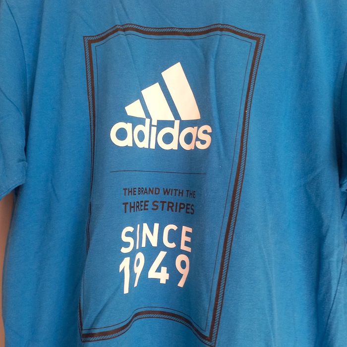 Tee shirt bleu adidas - photo numéro 2