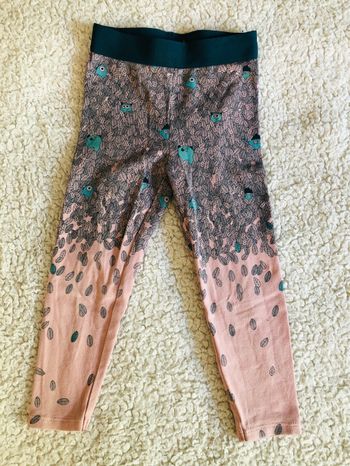 Legging Décathlon rose et gris 24 mois / 2 ans