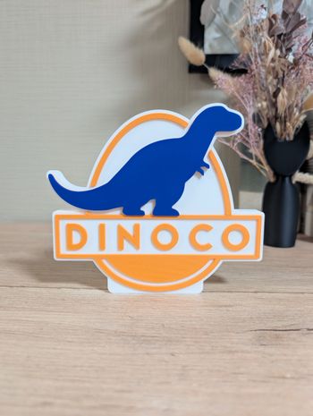 Dinoco Cats logo décoratif 16x14cm Excellent état 