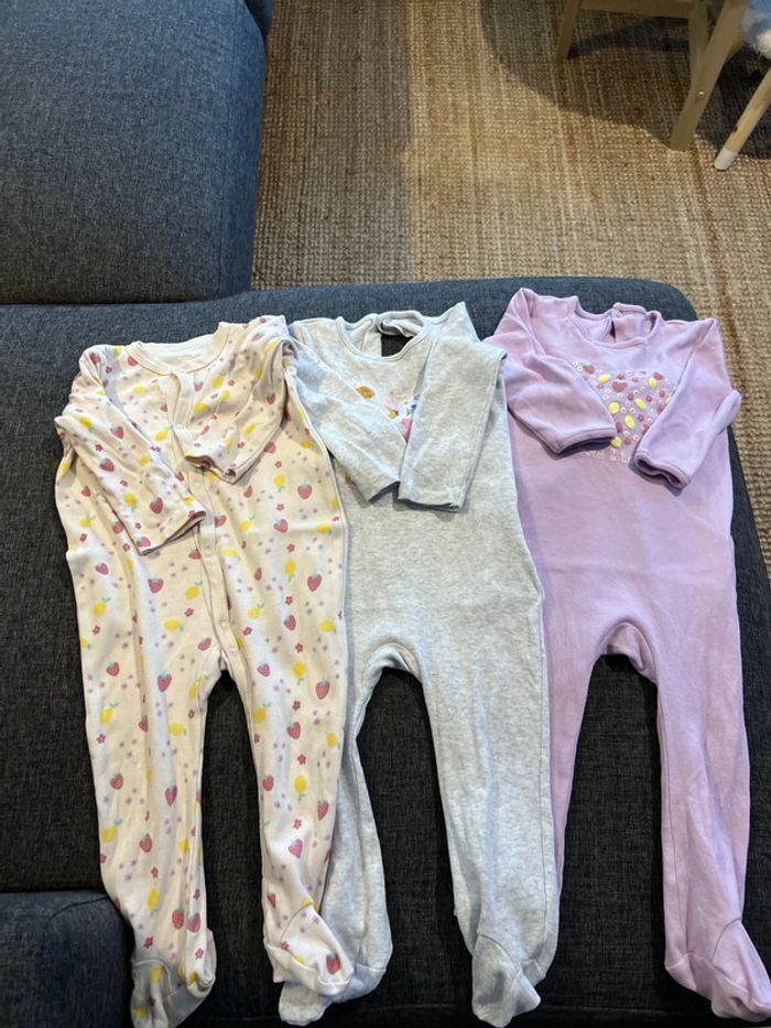 Lot 3 pyjamas légers bébé In extenso 18mois 84-89cm