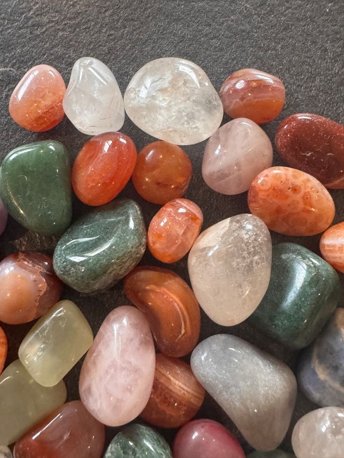 Lot de 250 g de pierres polies naturelles (272 g avec cadeaux) - photo numéro 5