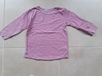 T-shirt rose ML fille 7-8 ans TEX KIDS TBE