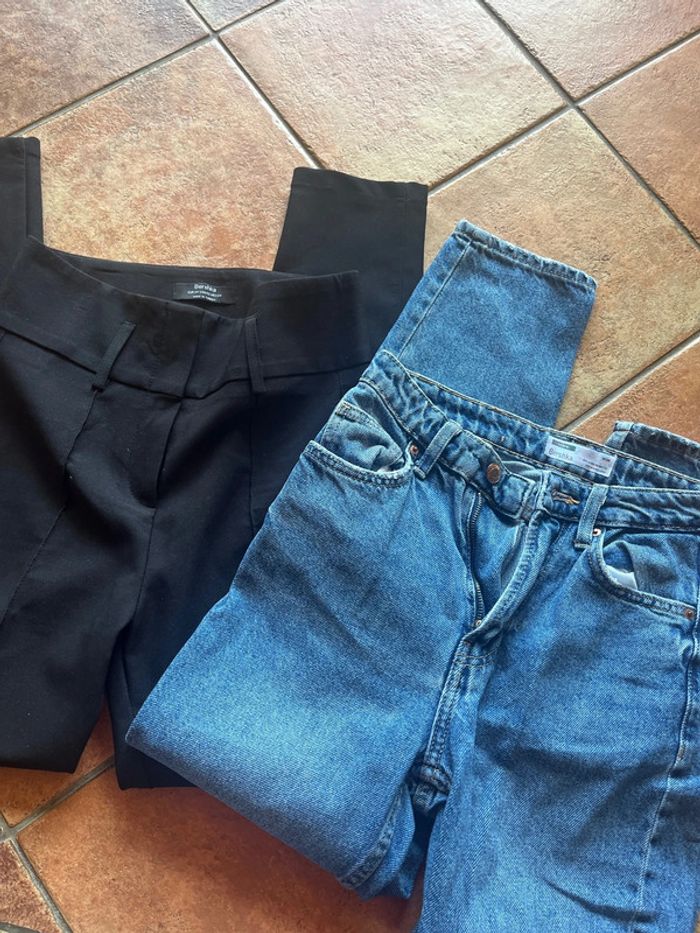 Lot pantalon Bershka XS - photo numéro 2