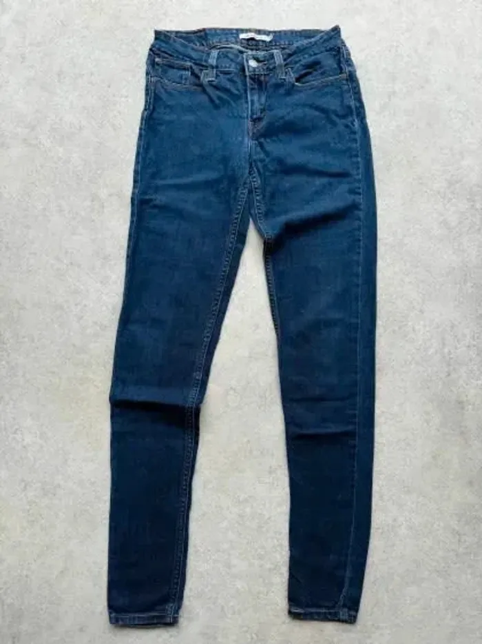 Jeans Levi's 535 W28 FR38 L32 coupe skinny bleu marine Femme Women pan568b - photo numéro 2