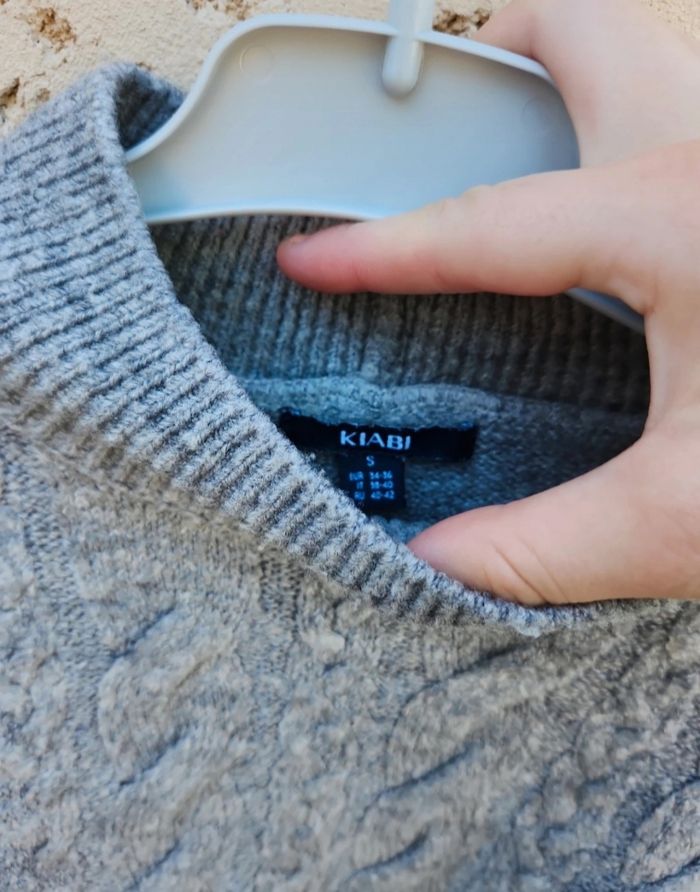 Pull Kiabi gris taille S - photo numéro 5