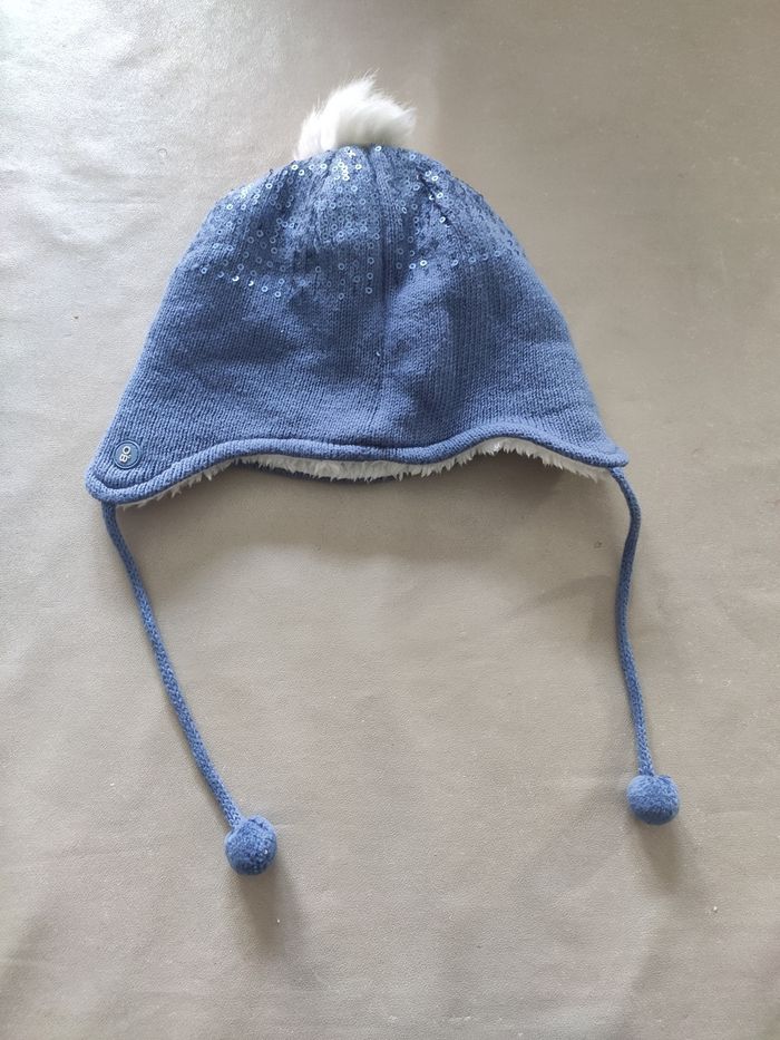 Bonnet bleu obaibi 12mois