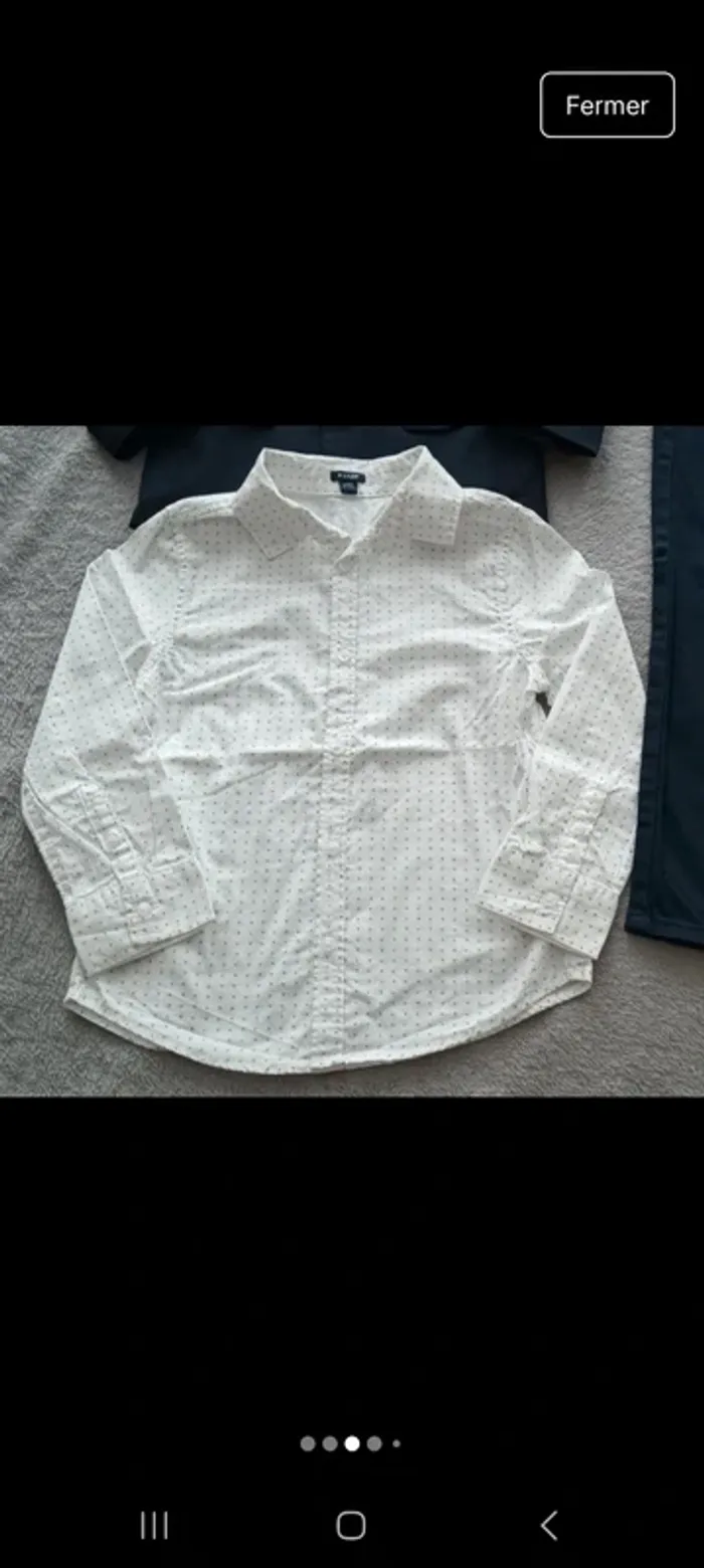 Costume bleu marine et blanc - photo numéro 2