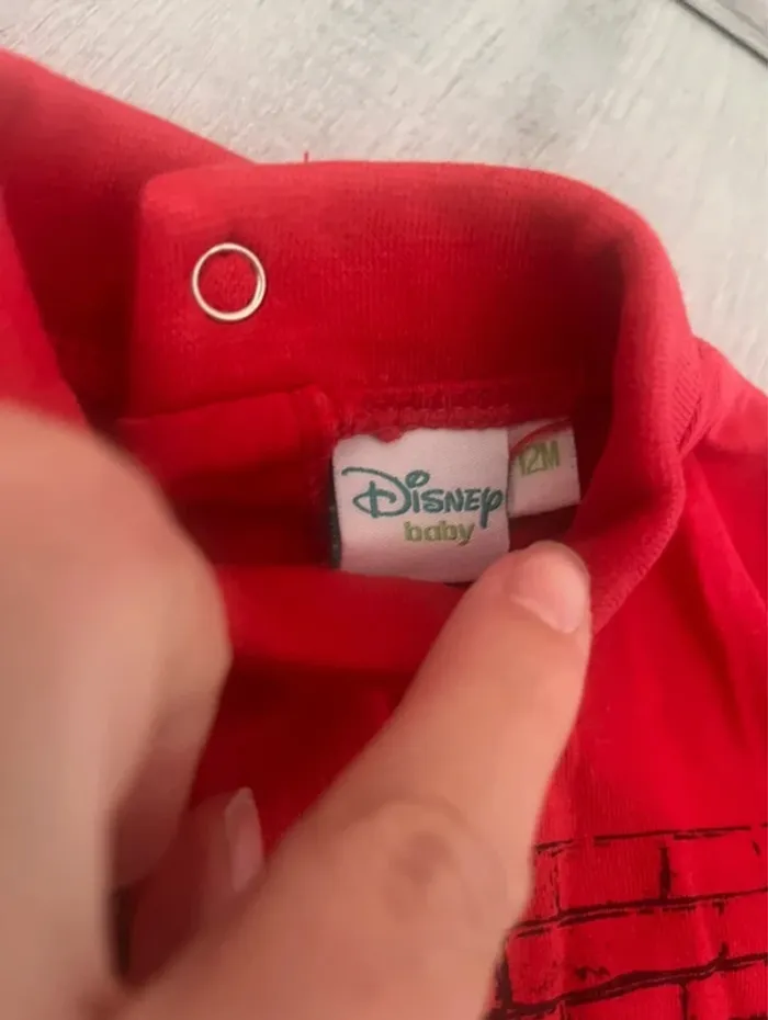 Pull col roulé rouge Mickey 12 mois bb garçon - photo numéro 2