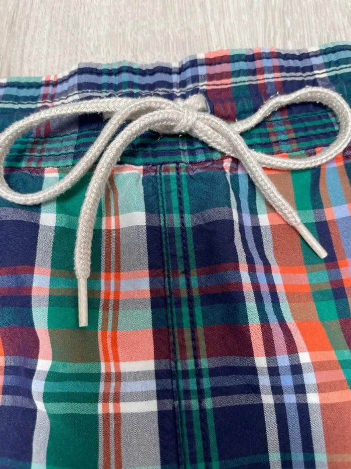 Polo Ralph Lauren vintage Checkered Plaid Mens L Swim Trunks Board Shorts - photo numéro 5