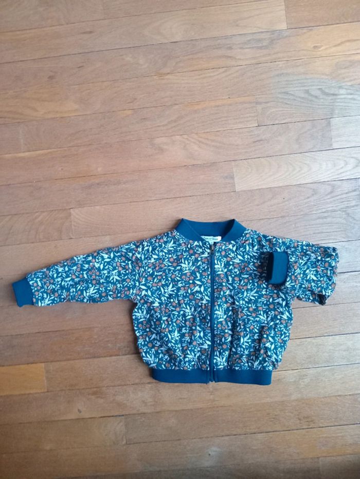 Gilet fille fleuri Eden et Victor 2 ans (88 cm) - photo numéro 3
