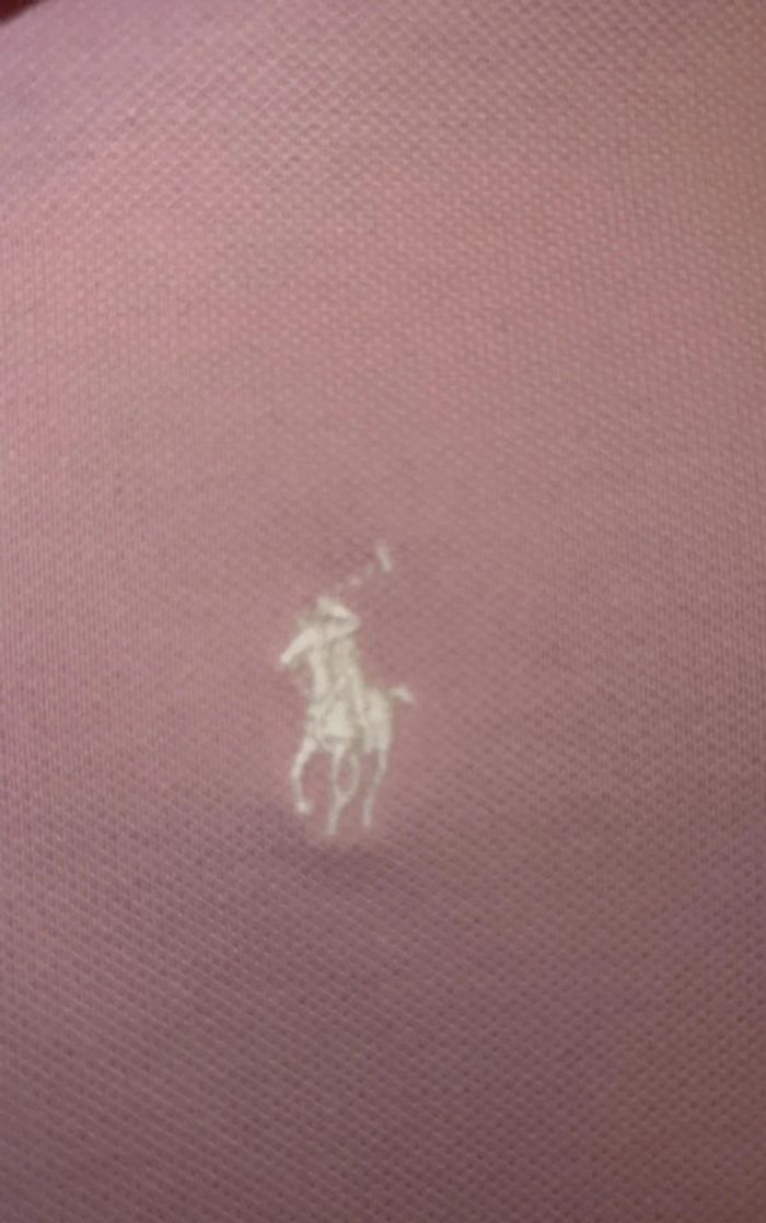 Polo piqué de coton rose 7 ans - Ralph Lauren - photo numéro 4