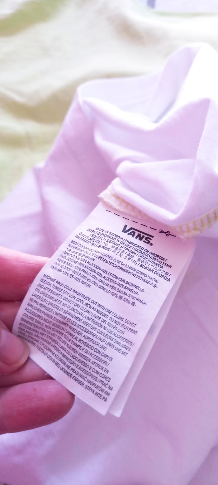 T-shirt bicolore - VANS - (Taille M) Neuf sans étiquette - photo numéro 6