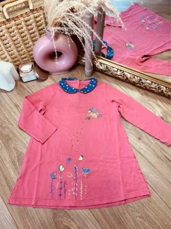 Taille 3 ans chemise de nuit pyjama fille Sergent Major rose et bleu * fée des fleurs * 🩷