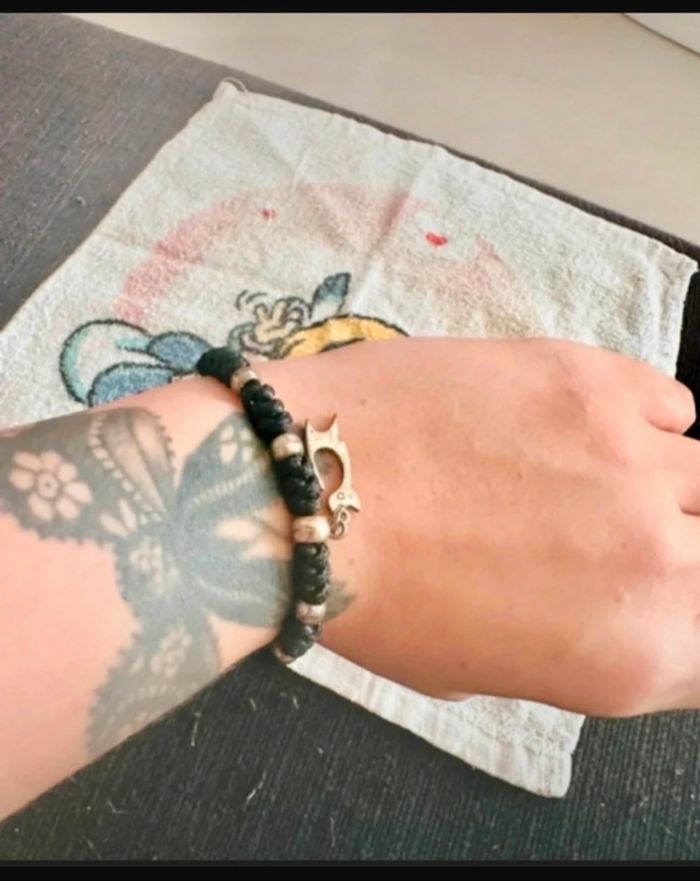 Bracelet avc motif chat🐱