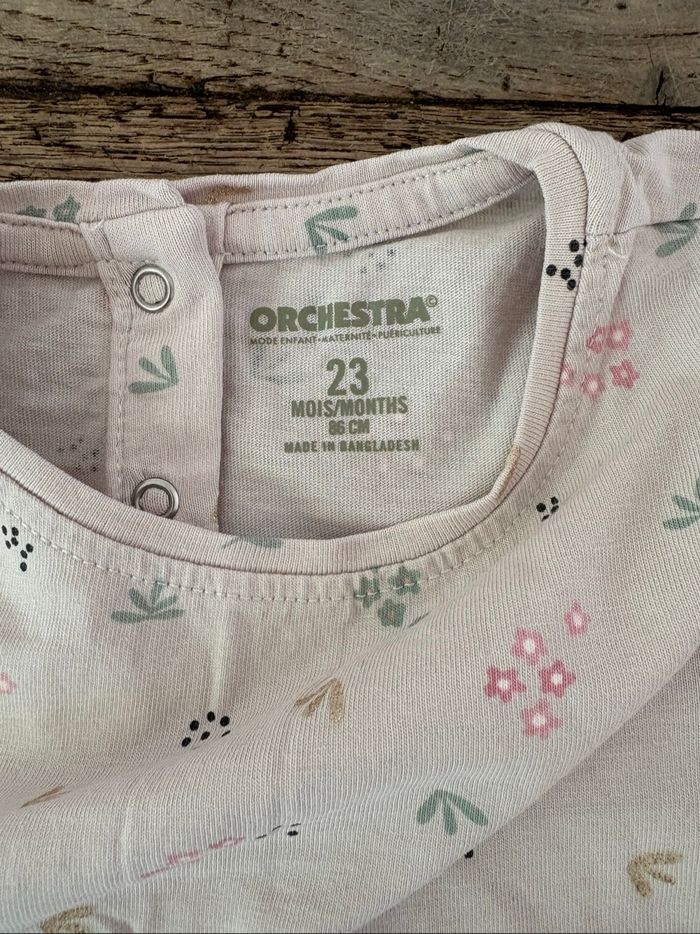 Lot 2 t-shirt bébé fille 23 mois - photo numéro 3