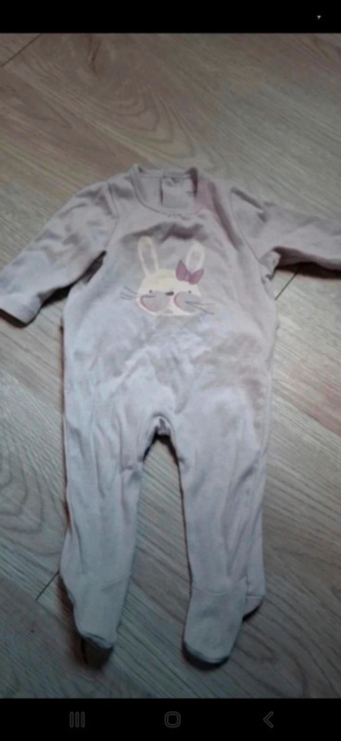 Pyjama fin Verbaudet 3mois 60cm ouverture arrière 👻