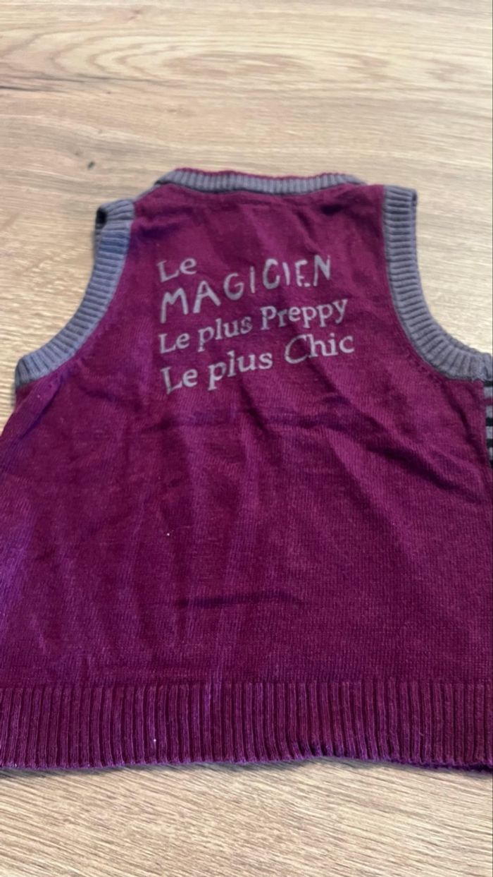 Pull col  V sans manches - photo numéro 3