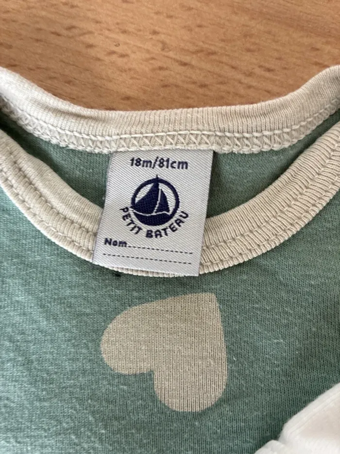 2 body manches courtes petit bateau - photo numéro 2