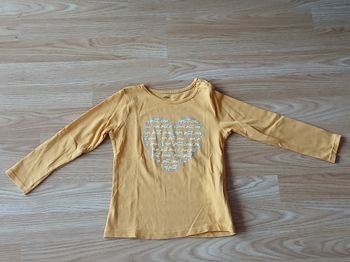 T-shirt ML imprimé coeur Gémo - 4 Ans