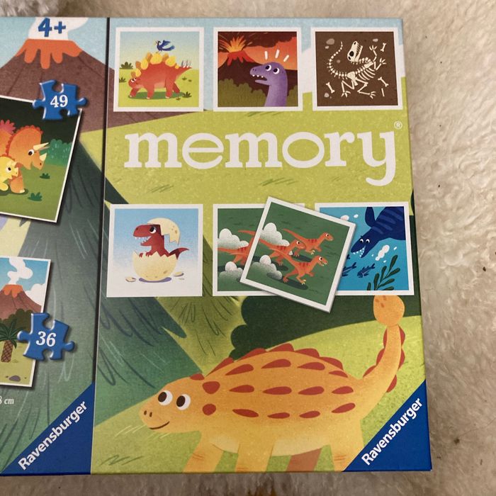 Puzzle et mémory dinosaures ravensburger - photo numéro 3