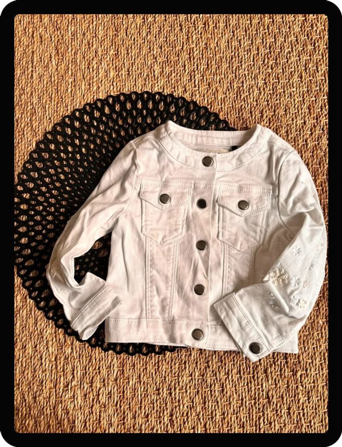 Veste jean ikks blanche