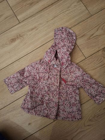 Imperméable manteau fleuri 6 mois fille