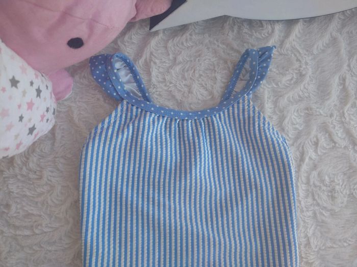 Maillot de bain 1 pièce rayé Fille 18 mois Obaïbi - photo numéro 3