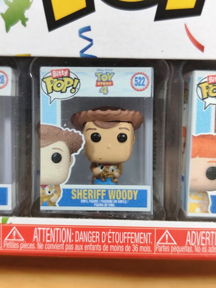 Boîte 4 Bitty Pop! Toy Story - Forky, Sheriff Woody, Gabby Gabby + Mystère ! - photo numéro 3