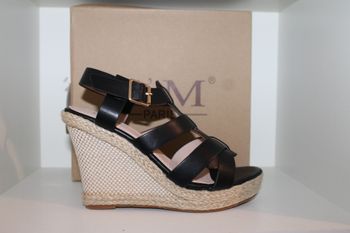 sandales compensées noire 40