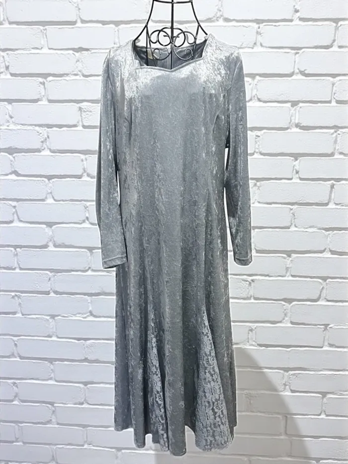 🟩 Robe longue en velours 🟩 4