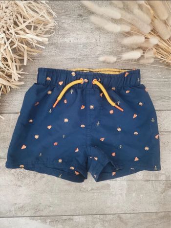 Short de bain 18mois bleu marine