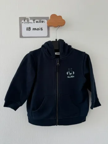 Gilet à capuche - taille 18 mois 🌼