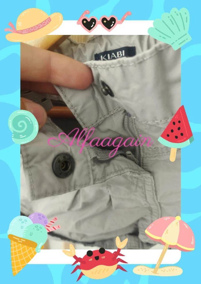 Short gris Kiabi 8ans - photo numéro 2