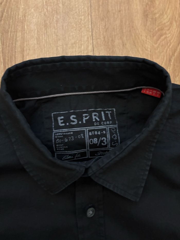 Chemise noire slim fit homme M - photo numéro 4
