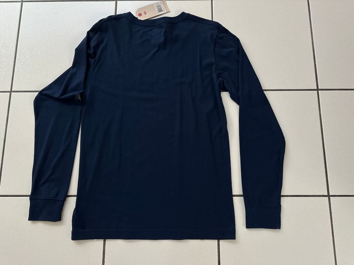 Sweat / T-shirt bleu marine à manches longues LEVI'S taille 16 ans NEUF avec étiquette - photo numéro 6