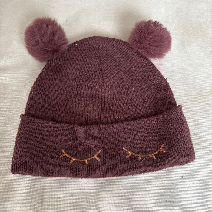 Bonnet brun  laine  128/146