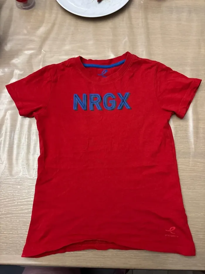 T-shirt rouge, NRGX 10ans
