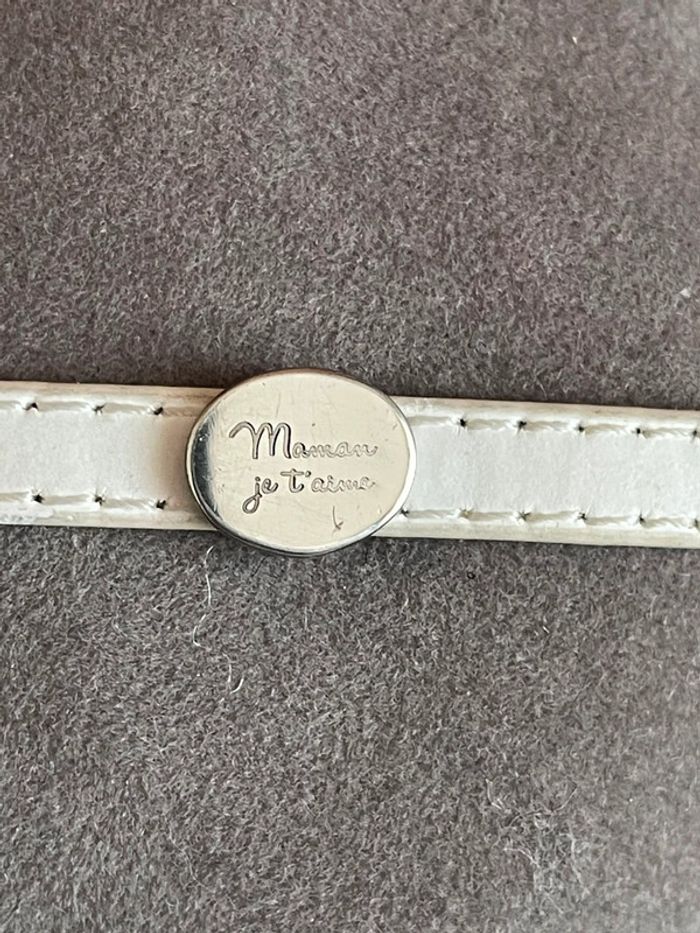 Bracelet Agatha cuir et charm - photo numéro 2