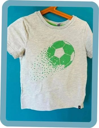 T-shirt manches courtes gris clair 6 ans okaidi