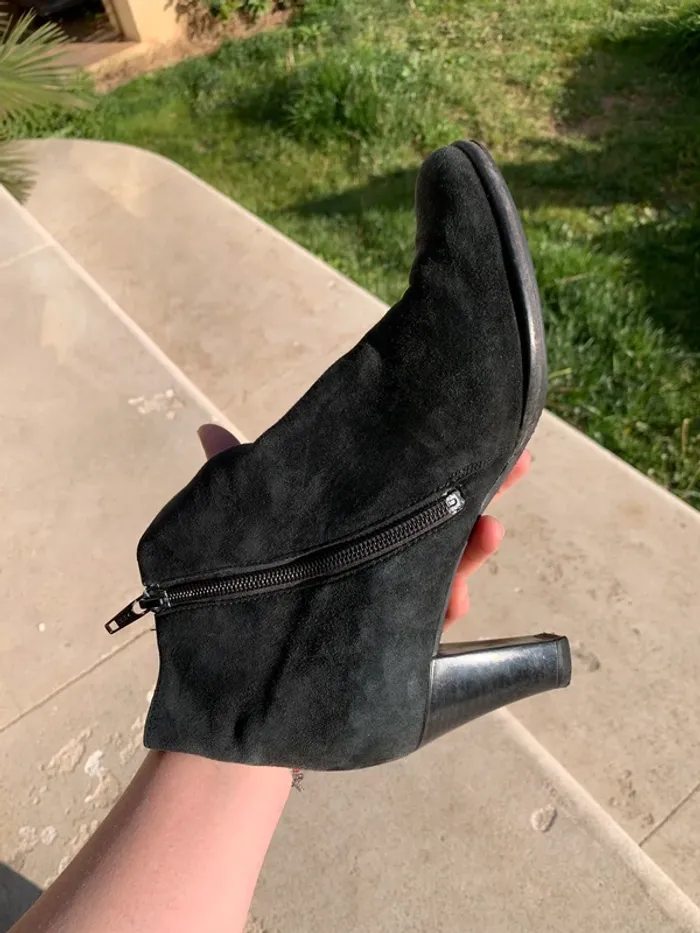 Bottines noires taille 37 Gabor en cuir véritable - photo numéro 8
