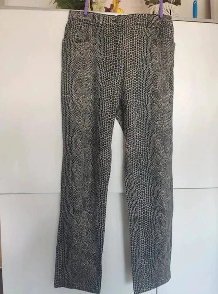 Camaïeu pantalon lézard 40