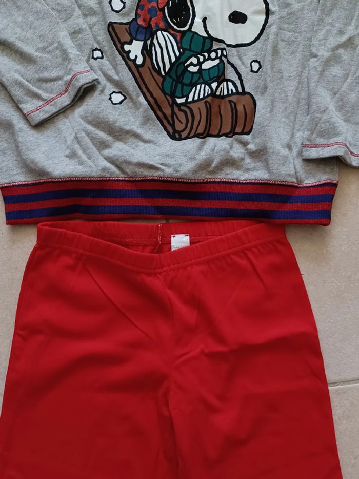 Pyjama de Noël Snoopy 7-8 ans neuf Benetton - photo numéro 3